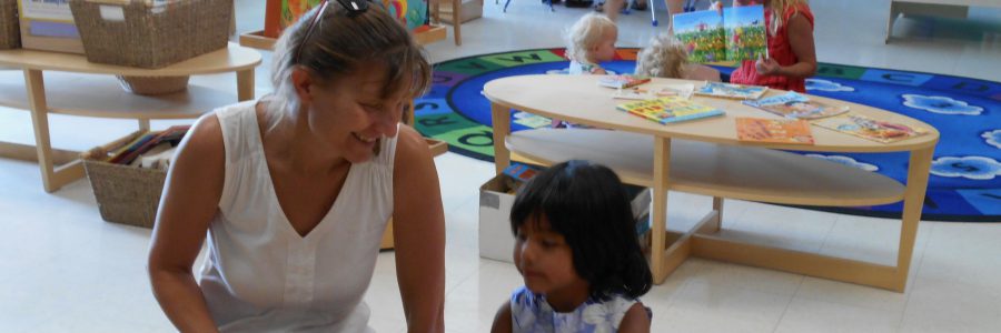 A mother and child in StrongStart